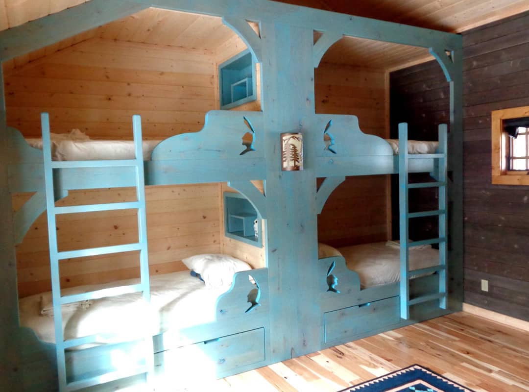 Indian Brave Bunk Beds Custom Cabinetry