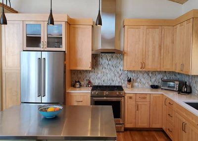 Kitchen Oiled Maple and Paint