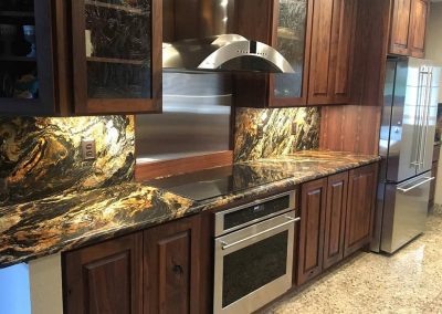 Kitchen Oiled Walnut Stove Side